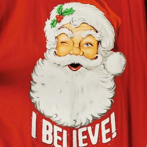 Santa Claus I Believe Christmas Holiday T-Shirt